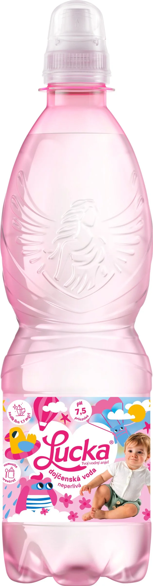 LUCKA - dojčenská voda NEPERLIVÁ 0,5l SC 1×500 ml, dojčenská voda