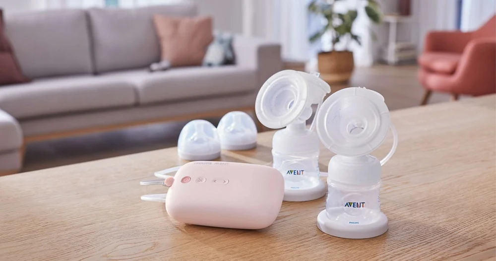 AVENT ODSAVACKA MLIEKA ELEKTRICKA DUO SCF397/31 SADA 1×1 ks, odsávačka mlieka