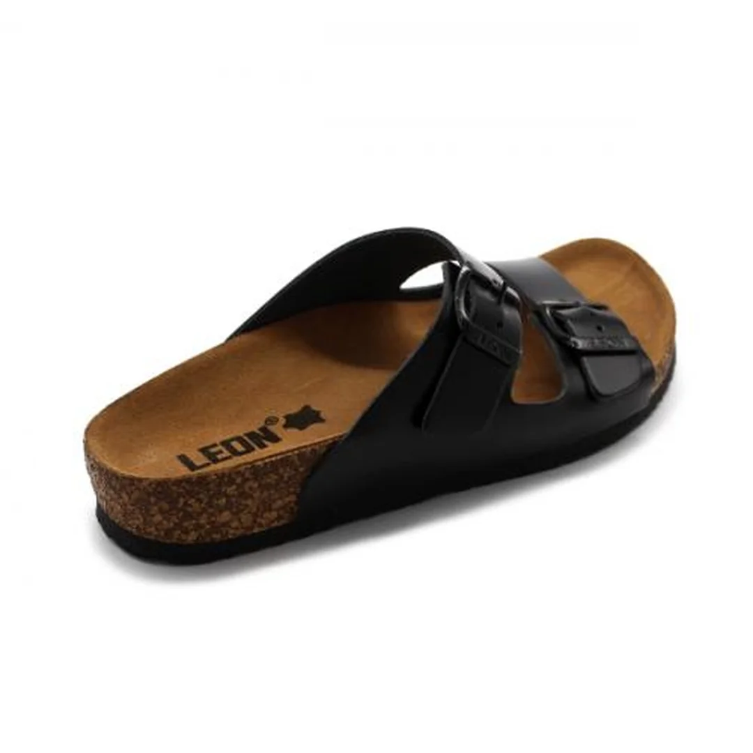 4010 Dámska zdravotná celokožená obuv s prackou čierna lesklá 39 - 25cm, čierna, 2,0 cm