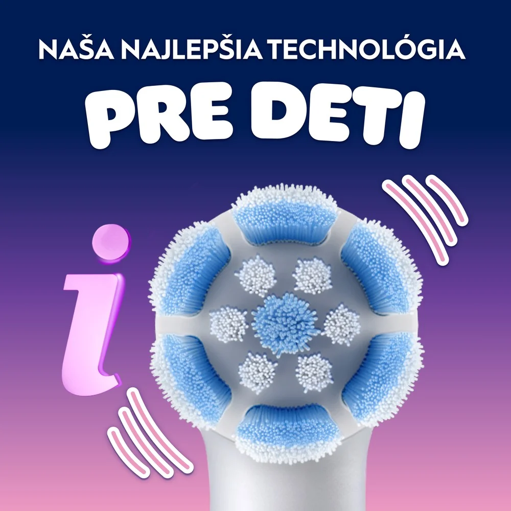 Oral-B iO Kids Disney Angel Lilo & Stitch elektrická zubná kefka pre deti od 6 rokov, cestovné puzdro 1 ks