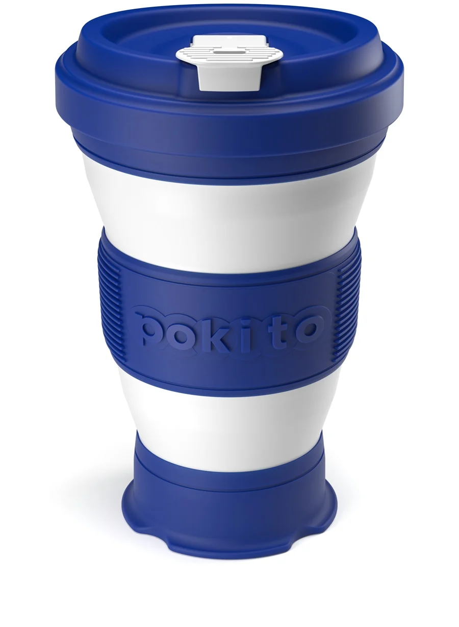 skladací hrnček do vrecka - tmavomodrý až 475ml Skládací hrnček