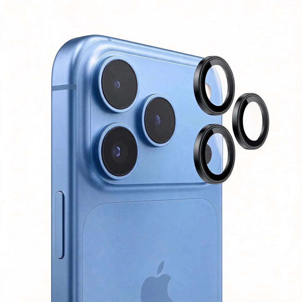 Tech-Protect CamRing Fit ochranné sklo na kameru na iPhone 18 Pro / Max, čierne