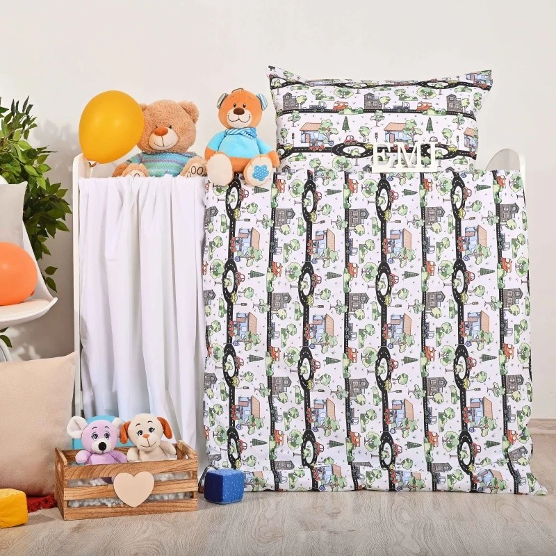 Obliečky detské bavlnené Mesto EMI Detský set 90x130 + 45x65