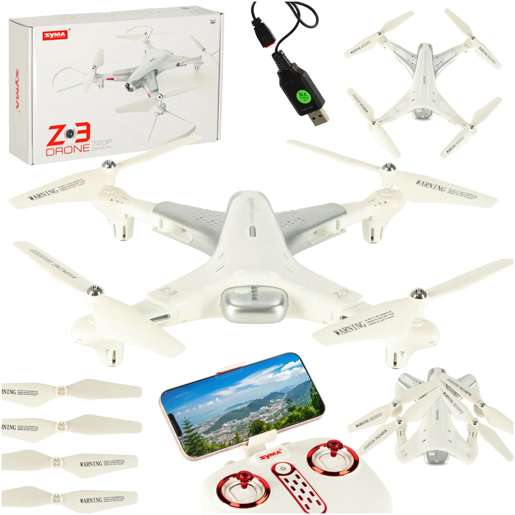 Dron Syma – skladacie ramená, kamera Wi‑Fi 720p, 2.4 GHz