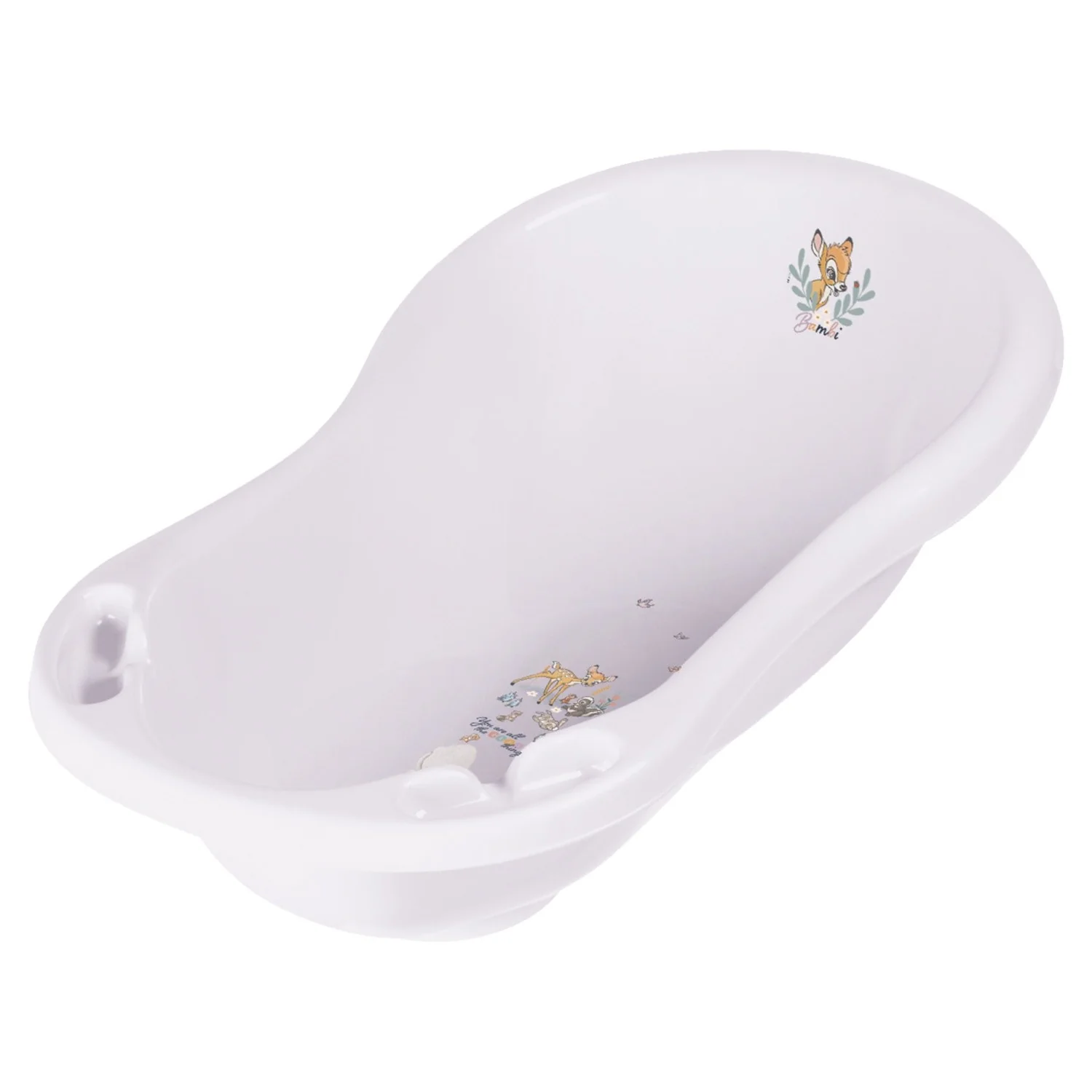 Detská vanička s výpustou, 84 cm Bamb - biela