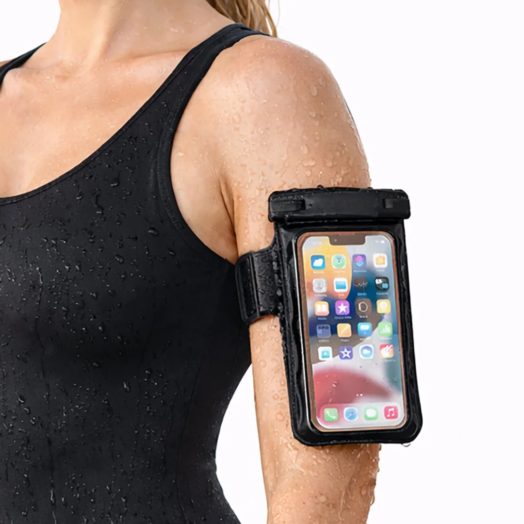 MG Armband vodotesné puzdro na mobil, čierny