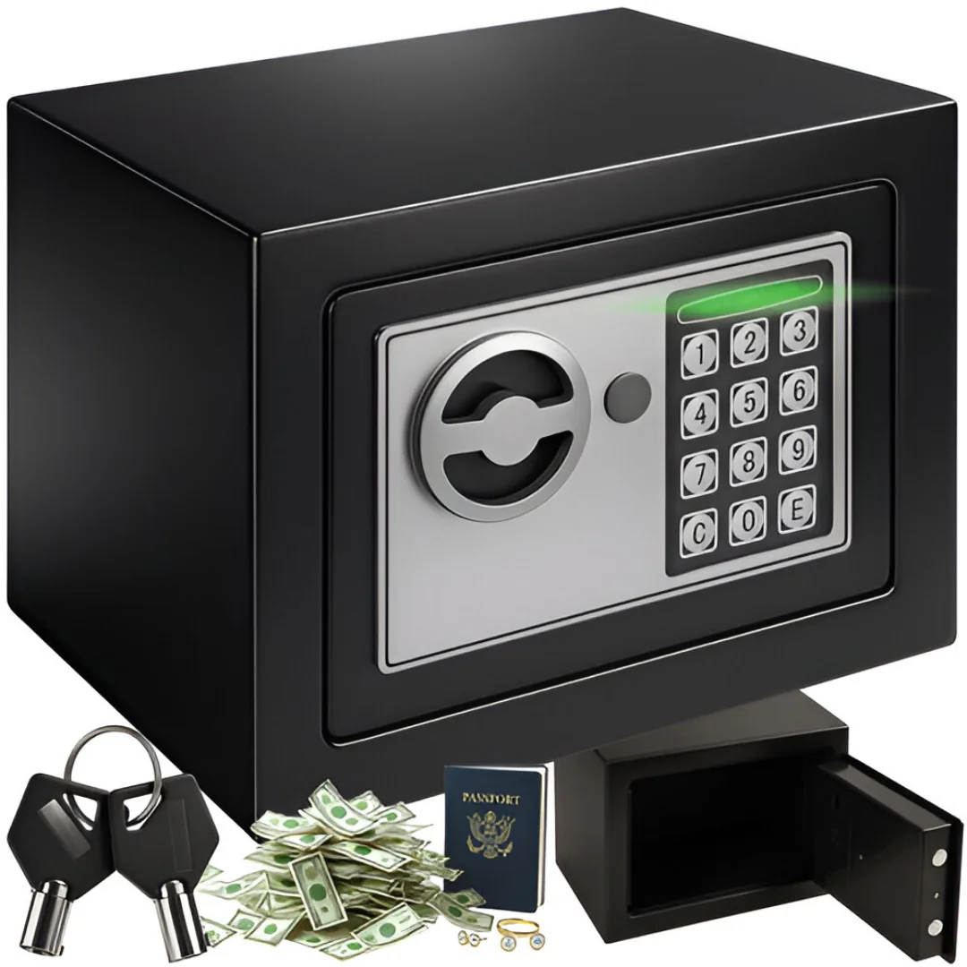 MG Lock trezor na kód, čierny