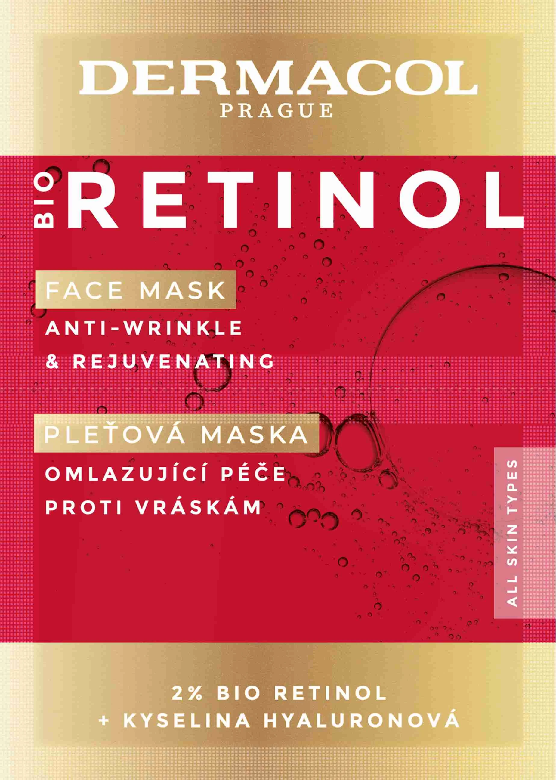 Bio Retinol pleťová maska 2×8 ml, pleťová maska