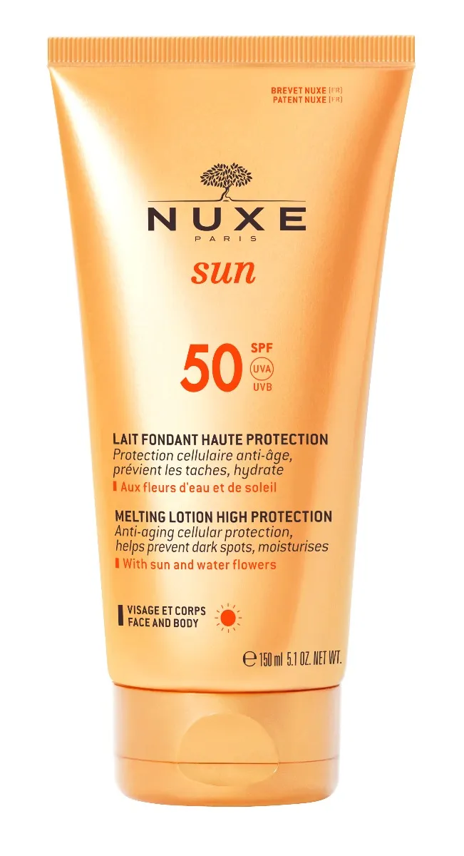 Nuxe Sun delikátne mlieko s vysokou ochranou – SPF 50 