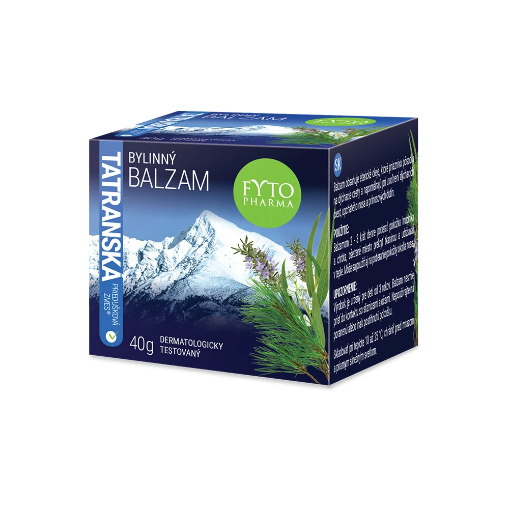 FYTO Tatranská priedušková zmes Bylinný BALZAM 1×40 g, na prechladnutie