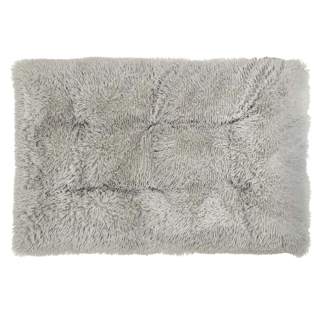 Pelech pre psa – 115 × 80 × 6 cm, svetlosivý, protišmykové dno