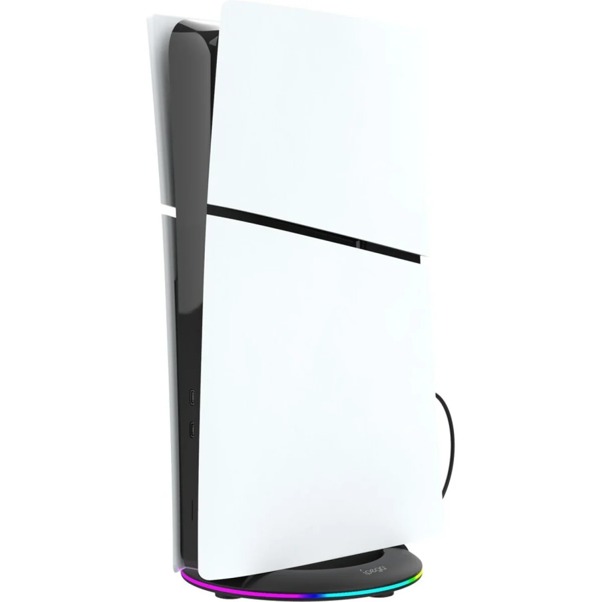 Vertikálny stojan s RGB osvetlením pre PS5 Slim Elegantný dizajn, stabilná konštrukcia
