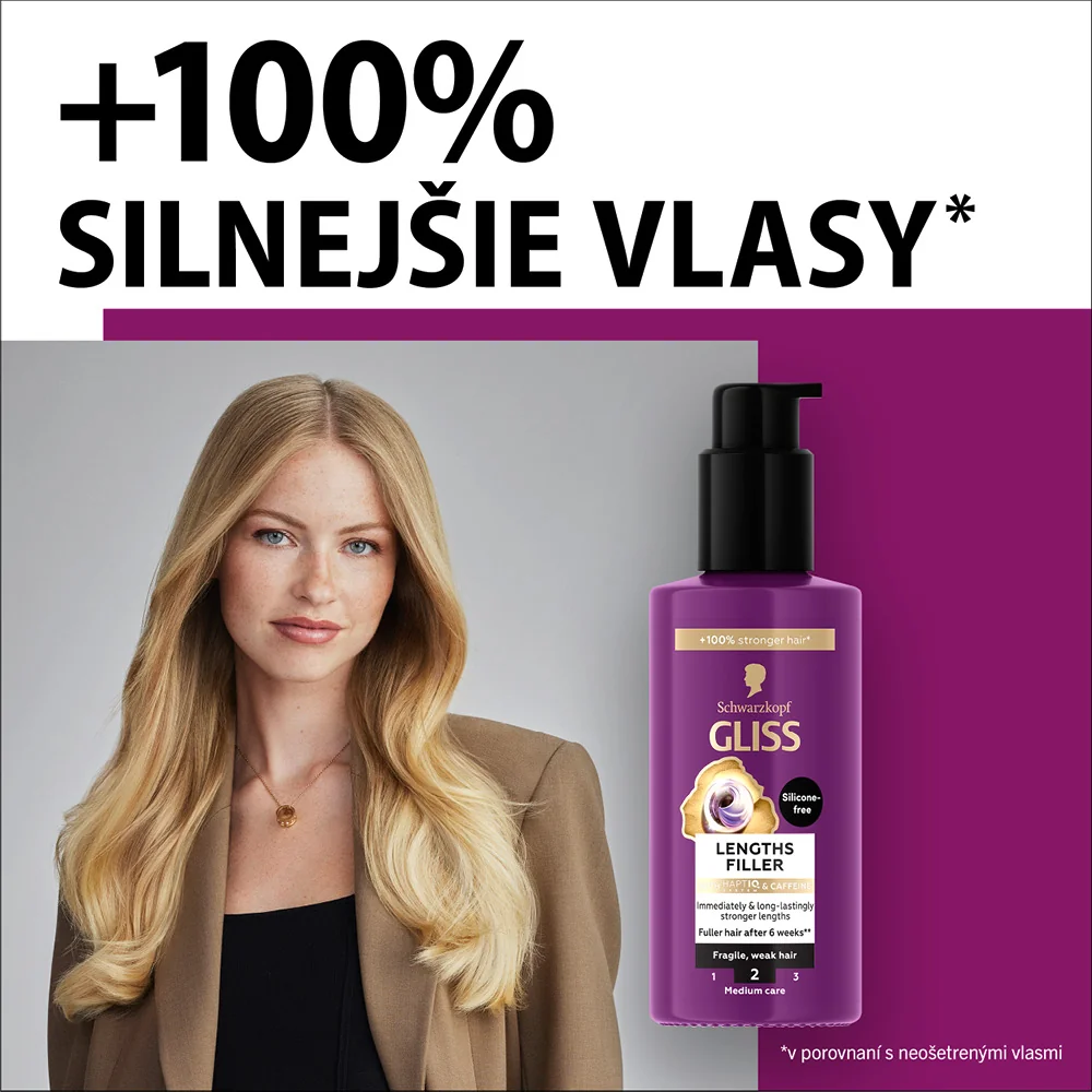 Schwarzkopf Gliss starostlivosť Full Hair Wonder 1×100 ml, kúra na vlasy