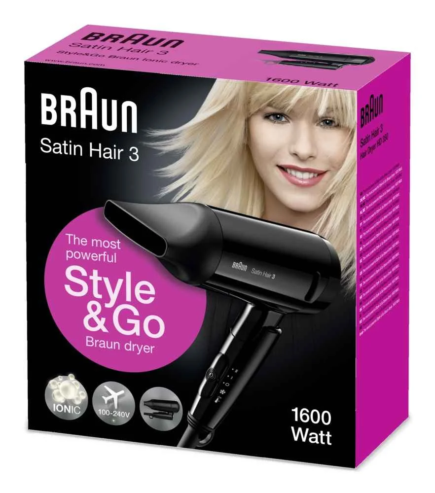 Braun Satin Hair 3 Hd 350 To Go 1ks 1×1 ks, fén