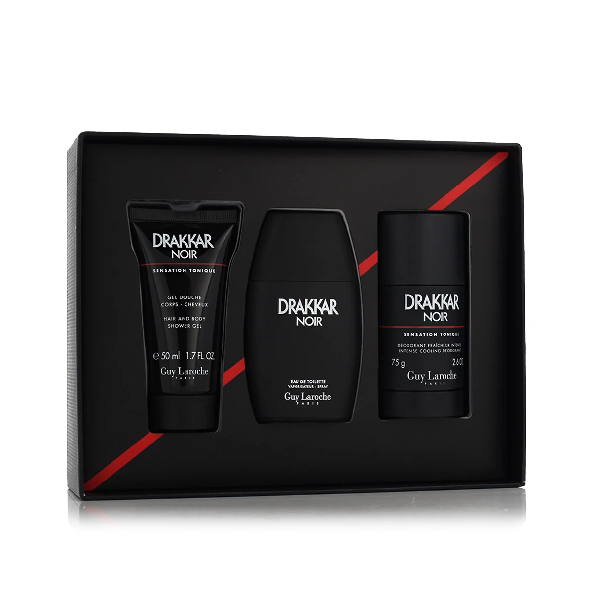 Guy Laroche Drakkar Noir EDT 50 ml + DST 75 ml + SG 50 ml M