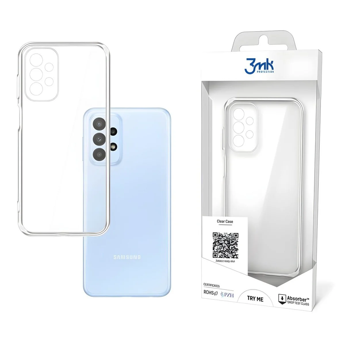 Priehľadné puzdro pre Samsung Galaxy A23