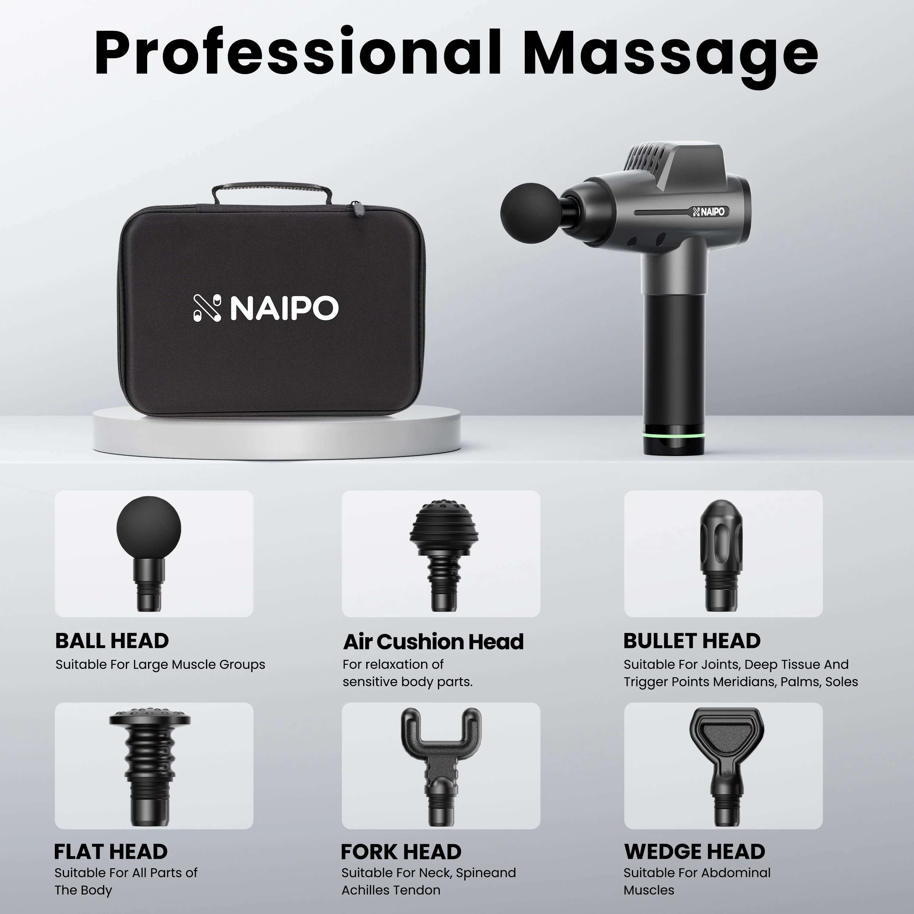 NAIPO NPMGUN-006 Masážna pištoľ 1 set