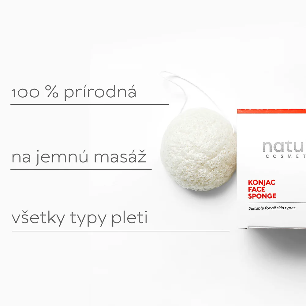 Dulcia natural - Konjak hubka Natural konjac sponge