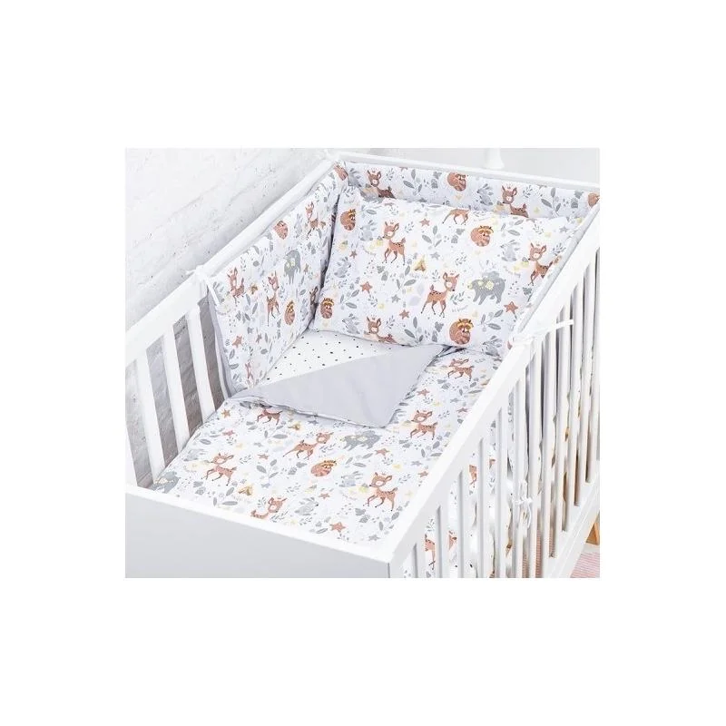 Komplet 2d gf 120x90 jelenček hnedá/sivá