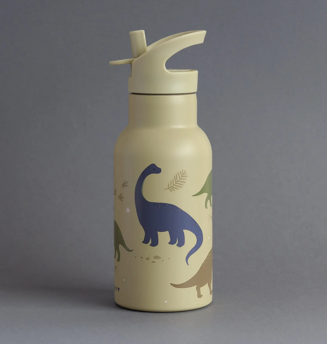 A Little Lovely Company - antikorová fľaša na pitie, 350 ml - dinosaury