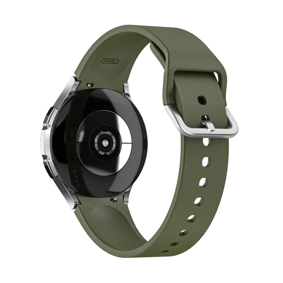 Bstrap Silicone remienok na Samsung Galaxy Watch 4 / 5 / 5 Pro / 6 olive green