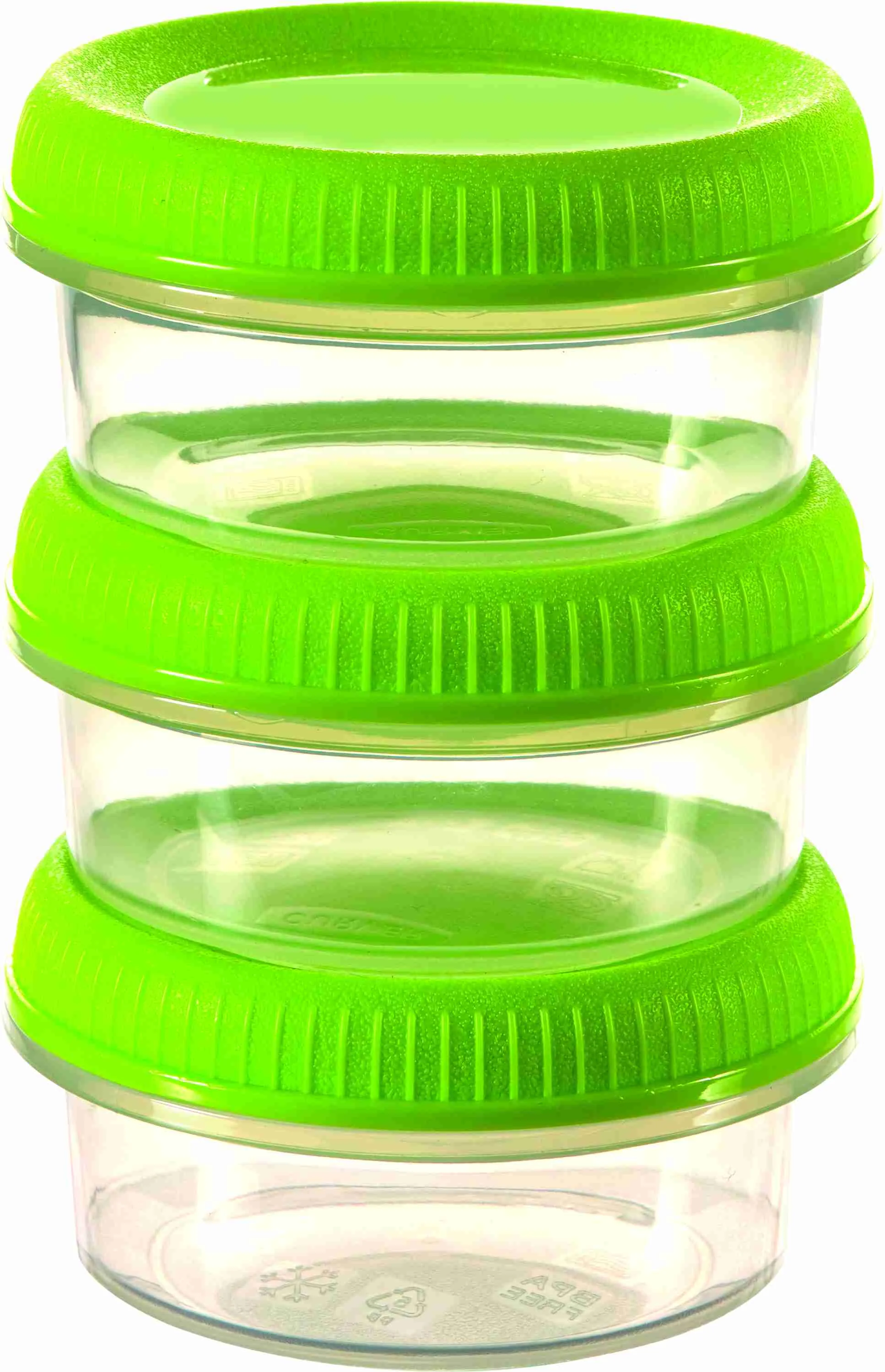 Sada dóz Smart eco sauce cups 3x0,8L svetlo zelená 1×sada dóz, svetlo zelená