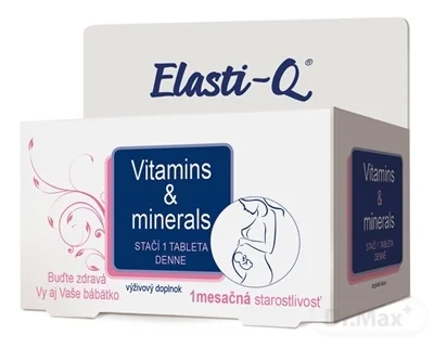 Elasti-Q VITAMINS & MINERALS 1×30 tbl , výživový doplnok