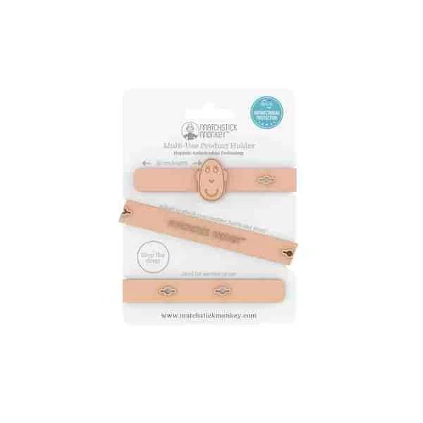Matchstick Monkey Multifukčný držiak Dusty Pink 1×1 ks, multifukčný držiak
