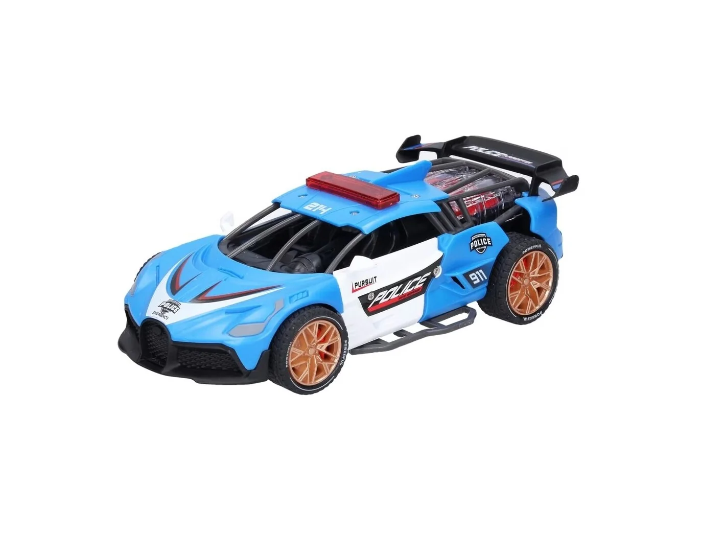 Auto polícia s efektmi 18cm