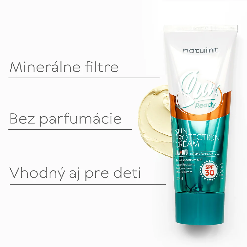 Natuint cosmetics - Ochranný telový krém proti slnečnému žiareniu - SPF 30 Sun Ready - Sun Protection Cream High Protection SPF 30