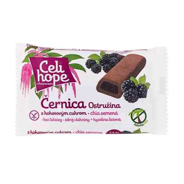 CELIHOPE ČERNICA sušienky s černicovou náplňou 1×50 g, zdravá sladkosť