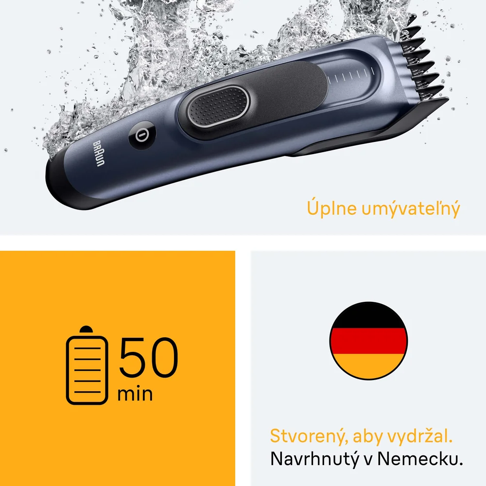 Braun HC5550 Series 5 zastrihávač vlasov, 4 stylingové nadstavce 1 set