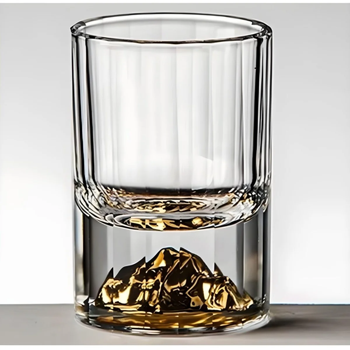 Krištáľový pohár so zlatými akcentmi 50 ml