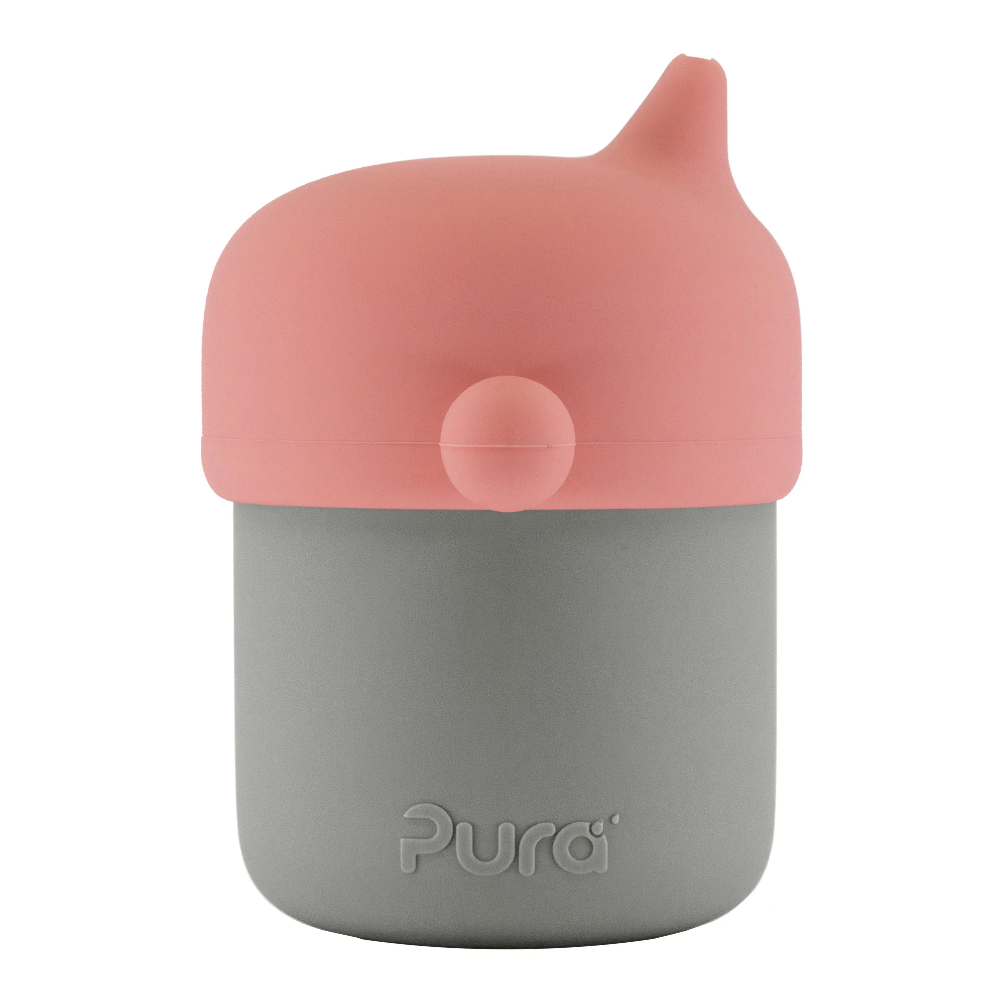 Pura MyMy silikónový pohárik s náustkom Rose / Slate