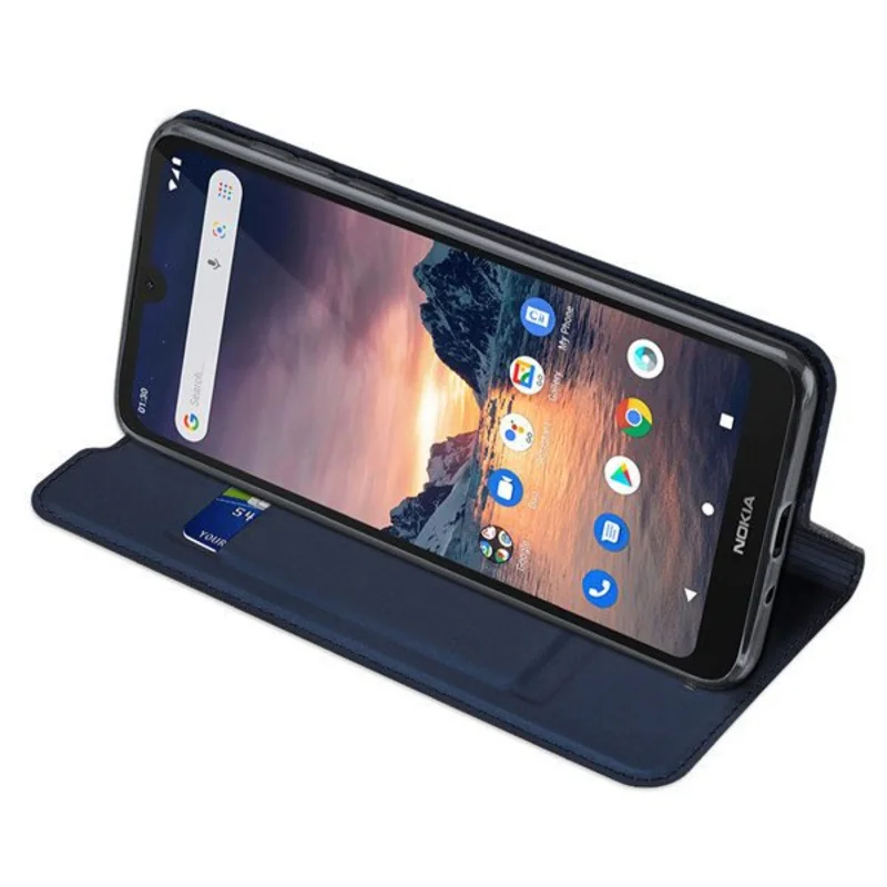 DUX DUCIS Skin Pro knižkové kožené puzdro na Nokia 1.3, čierne