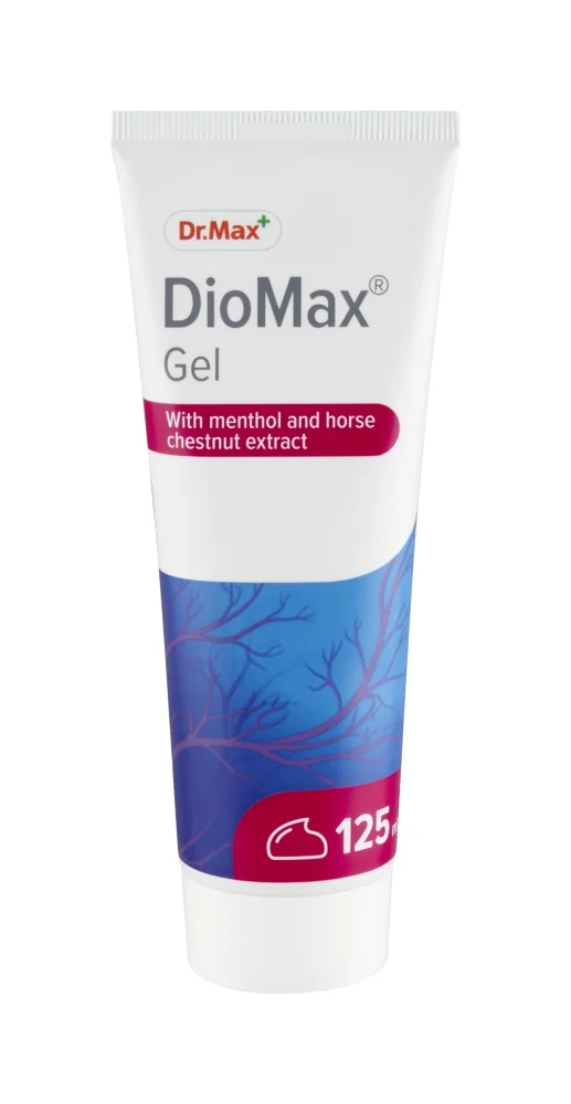 Dr. Max DioMax Gel 1×125 ml, gél na zmiernenie pocitu ťažkých nôh