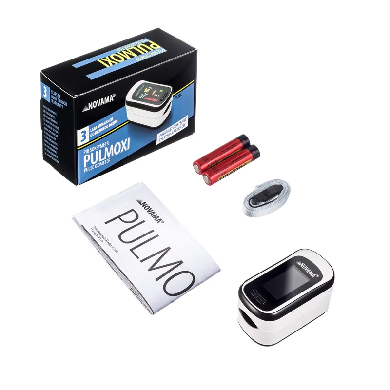 NOVAMA PULMOXI lekársky pulzný oximeter s 5-farebným OLED displejom
