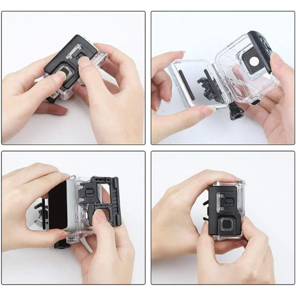 Tech-Protect GA200 vodotesné puzdro na GoPro Hero 5 / 6 / 7, priesvitné é