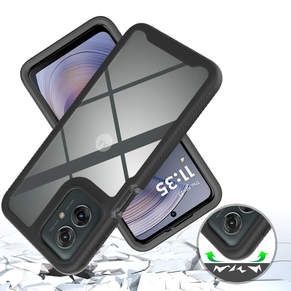 Tech-Protect Defense kryt na Motorola Moto G55 5G, čierny