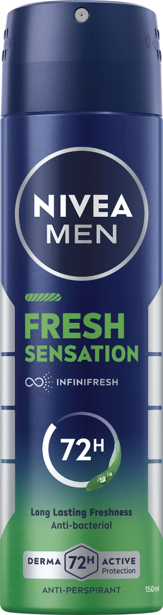 Nivea Men Sprej Sensation Fresh 1×150 ml, pánsky antiperspirant v spreji