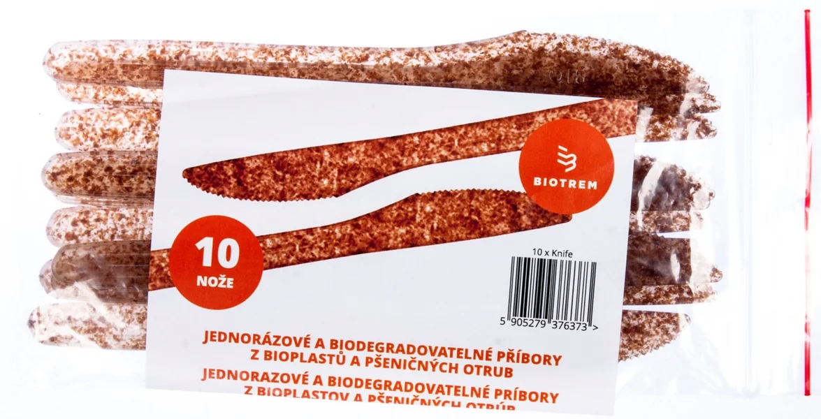 QUICKPACK BIO nožíky 1×10 ks, nože zo pšeničných otrúb