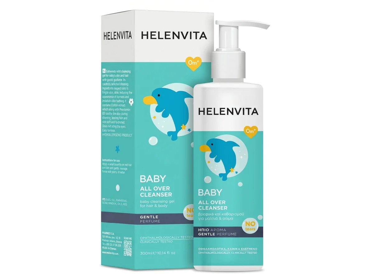 Helenvita Detský čistiaci gél 2v1 na vlasy a telo 300 ml