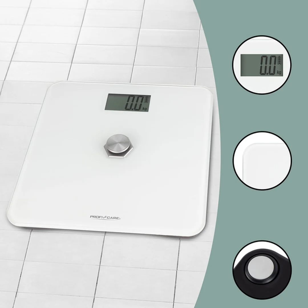 ProfiCare PW 3112 WH kinetická osobná váha bez batérií, biela