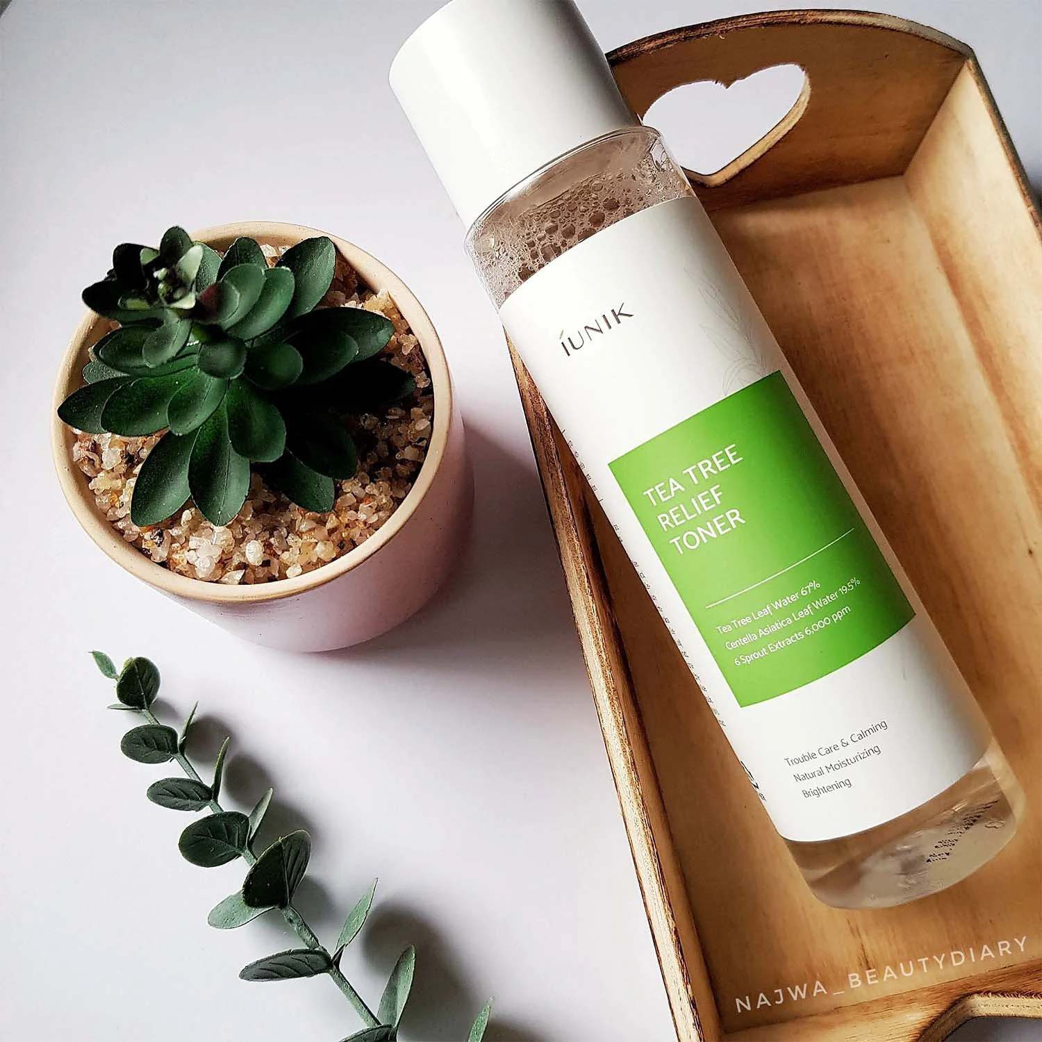 iUNIK Tea Tree Relief Toner upokojujúce tonikum pre citlivú pleť 200 ml