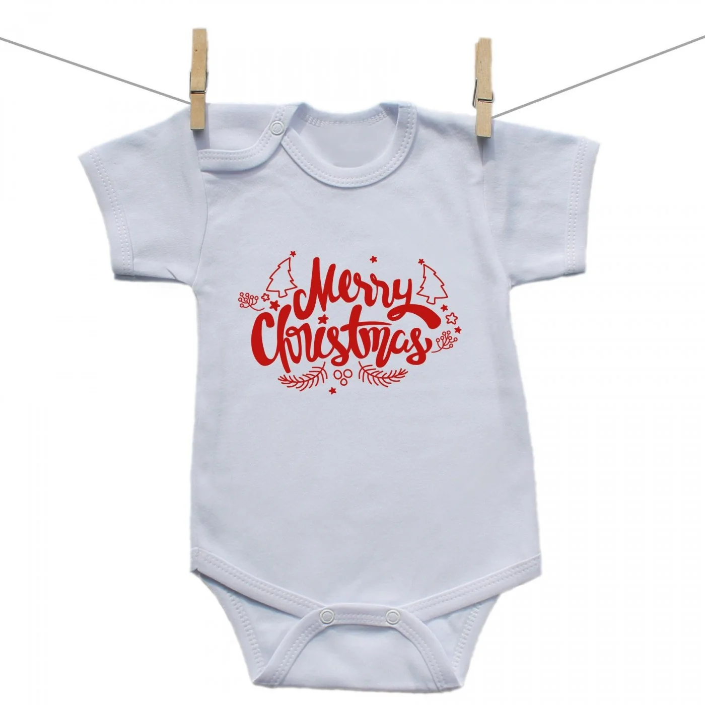 Boodyy Body s krátkym rukávom Merry Christmas Veľkosť: 80