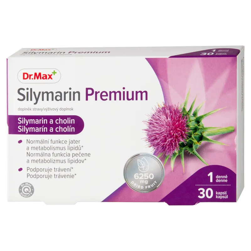 Dr. Max Silymarin Premium 1×30 cps, výživový doplnok