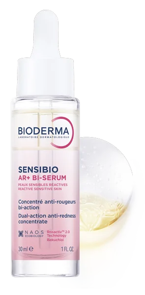 BIODERMA Sensibio AR+ BI-sérum na zmiernenie začervenania a redukciu vrások 1×30 ml, sérum