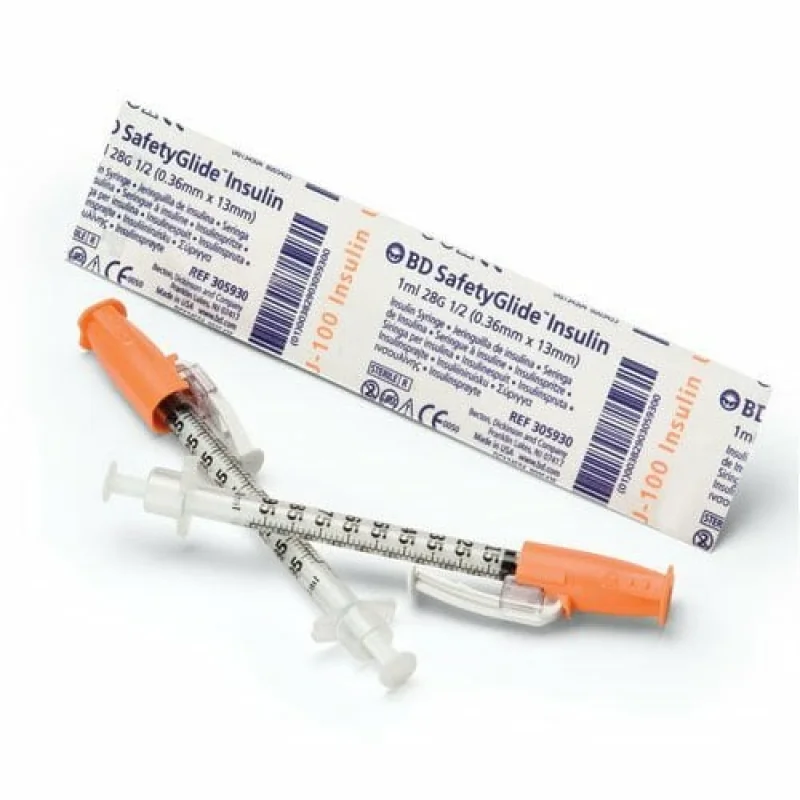BD SafetyGlide inzulínová striekačka 0,3 ml, 100 ks