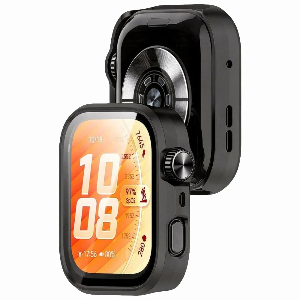 Tech-Protect Defense puzdro so sklom na Huawei Watch Fit 5 Pro, čierne 