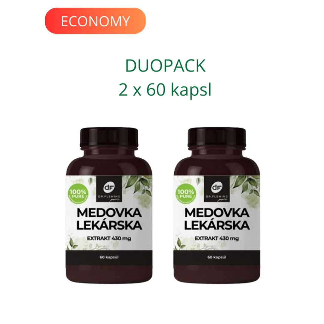 DR. FLEMING Medovka lekárska extrakt 430mg 2x60 kapsúl DUOPACK